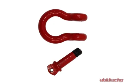 Fishbone Offroad D Ring 3/4 Inch Red 2 Piece Set - FB21038