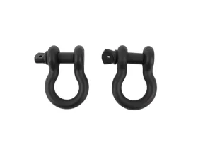 Fishbone Offroad D Ring 3/4 Inch Gloss Black 2 Piece Set