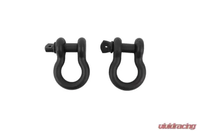 Fishbone Offroad D Ring 3/4 Inch Gloss Black 2 Piece Set - FB21039