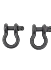 Fishbone Offroad D Ring 3/4 Inch Gloss Black 2 Piece Set                                     - FB21039 - Image 2