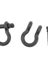 Fishbone Offroad D Ring 3/4 Inch Gloss Black 2 Piece Set                                     - FB21039 - Image 3