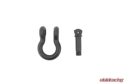 Fishbone Offroad D Ring 3/4 Inch Gloss Black 2 Piece Set - FB21039