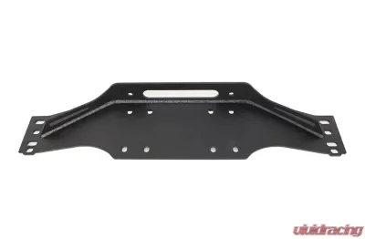Fishbone Offroad Black Textured Powdercoat Piranha Series Winch Plate Steel Jeep Wrangler TJ 1997-2006 - FB21052