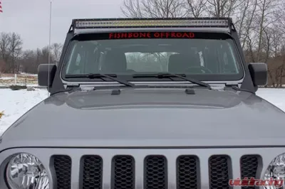 Fishbone Offroad Windshield Light Bracket Jeep Wrangler JL 2018+ - FB21058