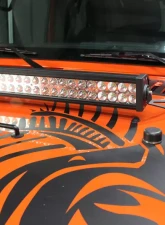 Fishbone Offroad Hood Light Mount Bracket Jeep Wrangler | Rubicon | Unlimited 2007-2018                                     - FB21066 - Image 3