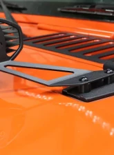 Fishbone Offroad Hood Light Mount Bracket Jeep Wrangler | Rubicon | Unlimited 2007-2018                                     - FB21066 - Image 4