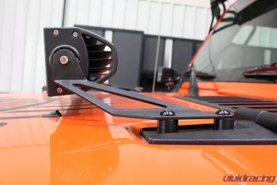 Fishbone Offroad Hood Light Mount Bracket Jeep Wrangler | Rubicon | Unlimited 2007-2018 - FB21066