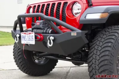 Fishbone Offroad Hawse Fairlead License Plate Mount Jeep Wrangler JL 2-Door 2018+ - FB21098