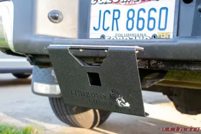 Fishbone Offroad Hitch Mounted Step for 2 Inch Receiver Black Powdercoat Steel - FB21238