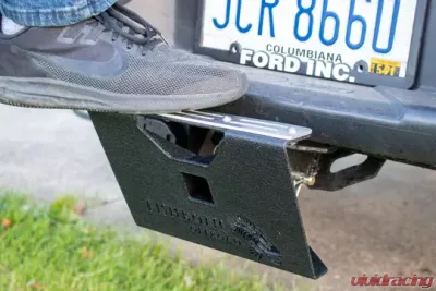 Fishbone Offroad Hitch Mounted Step for 2 Inch Receiver Black Powdercoat Steel - FB21238