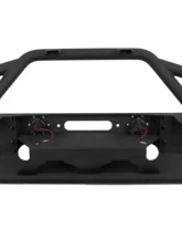 Fishbone Offroad Black Texured Powercoated Front Winch Bumper W/LEDs Full Width Jeep Wranger JK 2007-2018                                     - FB22003 - Image 7