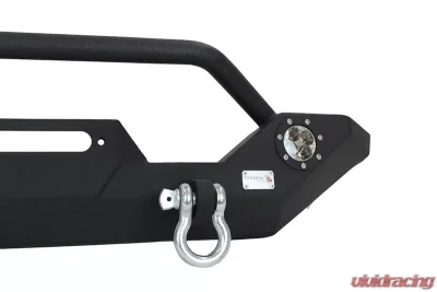 Fishbone Offroad Steel Black Textured Powercoat Front Bumper W/LED's Jeep Wrangler TJ/YJ 1987-2006 - FB22016