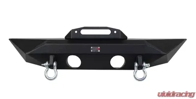 Fishbone Offroad Steel Black Textured Powdercoat Manowar Series Front Bumper Jeep Wrangler JK Rubicon & Unlimited 2007-2018 - FB22045