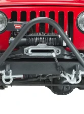 Fishbone Offroad Steel Black Textured Powdercoat Piranha Series Front Bumper W/Stinger Jeep Wrangler TJ Rubicon & Unlimited 1997-2006                                     - FB22047 - Image 7
