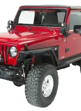 Fishbone Offroad Steel Black Textured Powdercoat Piranha Series Front Bumper W/Stinger Jeep Wrangler TJ Rubicon & Unlimited 1997-2006                                     - FB22047 - Image 2