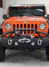 Fishbone Offroad Full Width Black Powdercoat Front Winch Bumper Jeep Wrangler JK 2007-2018                                     - FB22068 - Image 7