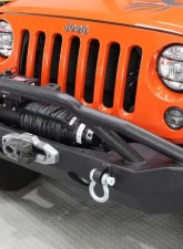 Fishbone Offroad Full Width Black Powdercoat Front Winch Bumper Jeep Wrangler JK 2007-2018                                     - FB22068 - Image 6