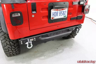 Fishbone Offroad Piranha Rear Bumper with Step Jeep Wrangler | Rubicon | Unlimited TJ 1987-2006 - FB22072