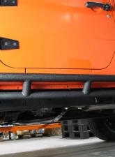 Fishbone Offroad Steel Black Textured Powdercoat Rock Sliders Jeep Wrangler JK Unlimited 4 Door 2007-2018                                     - FB23009 - Image 8