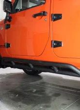 Fishbone Offroad Steel Black Textured Powdercoat Rock Sliders Jeep Wrangler JK Unlimited 4 Door 2007-2018                                     - FB23009 - Image 3