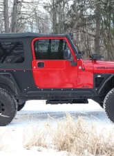 Fishbone Offroad Steel Black Textured Powdercoat Front and Rear Tube Fender Set Of 4 Jeep Wrangler TJ 1997-2006                                     - FB23029 - Image 11