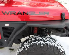Fishbone Offroad Steel Black Textured Powdercoat Front 3 Inch FlareTube Fenders Jeep Wrangler TJ 1997-2006