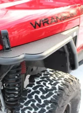 Fishbone Offroad Steel Black Textured Powdercoat Front 3 Inch FlareTube Fenders Jeep Wrangler TJ 1997-2006                                     - FB23029F - Image 2