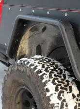 Fishbone Offroad Steel Black Textured Powdercoat Front and Rear Tube Fender Set Of 4 Jeep Wrangler TJ 1997-2006                                     - FB23029 - Image 4