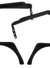 Fishbone Offroad Steel Black Textured Powdercoat Front and Rear Tube Fender Set Of 4 Jeep Wrangler TJ 1997-2006                                     - FB23029 - Image 5