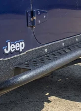 Fishbone Offroad Rock Slider W/Tube Step Black Powdercoat Jeep Wrangler LJ 2004-2006                                     - FB23085 - Image 2