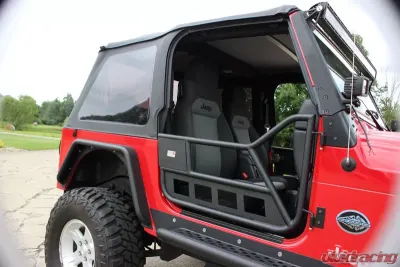 Fishbone Offroad Front Tube Doors Black Textured Powdercoat Steel Jeep Wrangler TJ 1997-2006 - FB24077