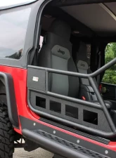 Fishbone Offroad Front Tube Doors Black Textured Powdercoat Steel Jeep Wrangler TJ 1997-2006                                     - FB24077 - Image 4