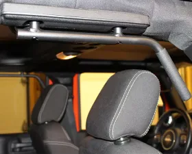 Fishbone Offroad Steel Black Textured Powdercoat Grab Handles Front and Rear Jeep Wrangler JK 4 Door 2007-2018