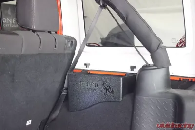 Fishbone Offroad Wheel Well Storage Bins Black Textured Powdercoat Steel Jeep Wrangler JK 2007-2018 - FB25081