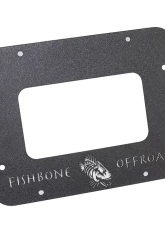 Fishbone Offroad Aluminum Black Textured Powercoat Tailgate Plate Jeep Wrangler JK 2007-2018                                     - FB31042 - Image 3