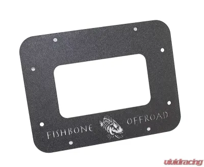 Fishbone Offroad Aluminum Black Textured Powercoat Tailgate Plate Jeep Wrangler JK 2007-2018 - FB31042
