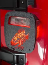 Fishbone Offroad Black Textured Powdercoat Tail Light Covers Jeep Wrangler CJ YJ TJ 1976-2006                                     - FB31044 - Image 4