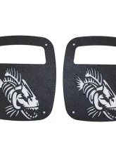 Fishbone Offroad Black Textured Powdercoat Tail Light Covers Jeep Wrangler CJ YJ TJ 1976-2006                                     - FB31044 - Image 2