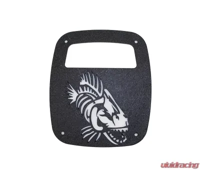 Fishbone Offroad Black Textured Powdercoat Tail Light Covers Jeep Wrangler CJ YJ TJ 1976-2006 - FB31044