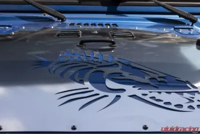 Fishbone Offroad Raw Hood Louver Jeep Wrangler TJ 2003-2006 - FB31125