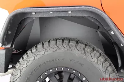 Fishbone Offroad Aluminum Black Powercoat Rear Inner Fenders Jeep Wrangler JK 2007-2018 - FB33007R