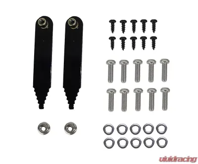 Fishbone Offroad Aluminum Black Powdercoat Inner Fenders Front/Rear Set Of 4 Jeep Wrangler JK 2007-2018 - FB33007