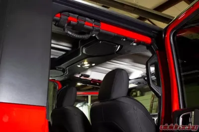 Fishbone Offroad Grab Handles w/ Straps Jeep Wrangler JL 2-Door 2018+ - FB55153