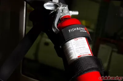 Fishbone Offroad Black Fire Extinguisher Holder Jeep Wrangler JL 2-Door 2018+ - FB55154