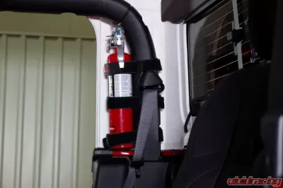 Fishbone Offroad Black Fire Extinguisher Holder Jeep Wrangler JL 2-Door 2018+ - FB55154