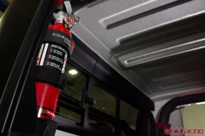 Fishbone Offroad Black Fire Extinguisher Holder Jeep Wrangler JL 2-Door 2018+ - FB55154