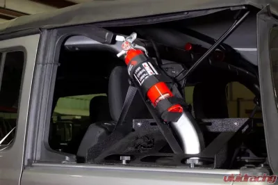Fishbone Offroad Black Fire Extinguisher Holder Jeep Wrangler JL 2-Door 2018+ - FB55154