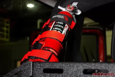 Fishbone Offroad Red Fire Extinguisher Holder Jeep Wrangler JL 2-Door 2018+ - FB55155