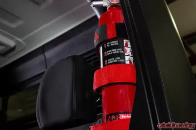 Fishbone Offroad Red Fire Extinguisher Holder Jeep Wrangler JL 2-Door 2018+ - FB55155