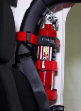 Fishbone Offroad Red Fire Extinguisher Holder Jeep Wrangler JL 2-Door 2018+                                     - FB55155 - Image 7